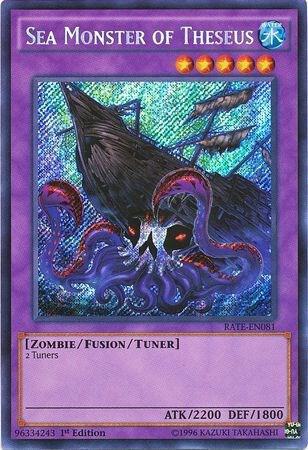 Sea Monster of Theseus trading card from Raging Tempest Sea Monster of Theseus - Raging Tempest YuGiOh trading card