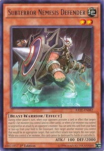 Subterror Nemesis Defender - Raging Tempest (RATE) #RATE-EN082 - Rare YuGiOh Trading Card