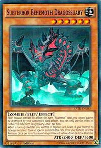 Subterror Behemoth Dragossuary - Raging Tempest (RATE) #RATE-EN083 - Super Rare YuGiOh Trading Card