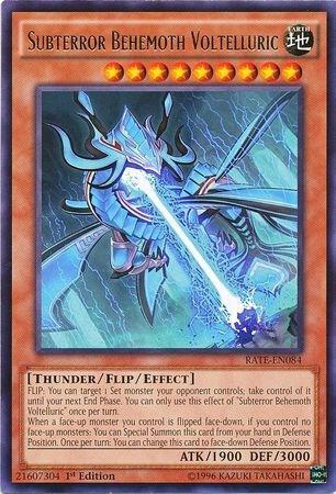 Subterror Behemoth Voltelluric - Raging Tempest YuGiOh trading card
