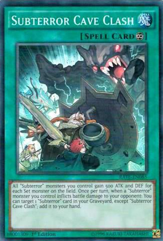 Subterror Cave Clash - Raging Tempest YuGiOh trading card