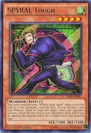 SPYRAL Tough - Raging Tempest YuGiOh trading card