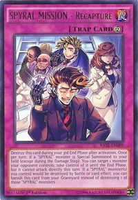 SPYRAL MISSION - Recapture - Raging Tempest (RATE) #RATE-EN089 - Rare YuGiOh Trading Card