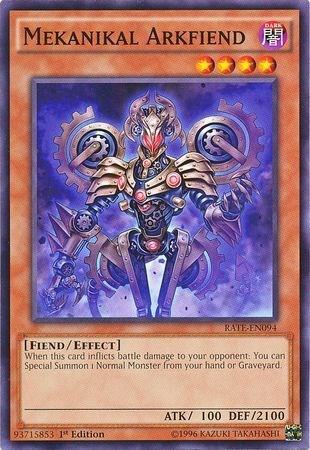 Mekanikal Arkfiend - Raging Tempest YuGiOh trading card