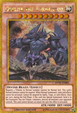 Obelisk the Tormentor trading card from The Dark Side of Dimensions Movie Pack: Gold Edition Obelisk the Tormentor - The Dark Side of Dimensions Movie Pack: Gold Edition YuGiOh trading card