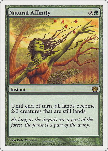 Natural Affinity - 9th Edition Magic: The Gathering trading card