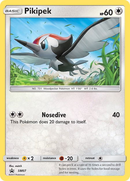 Pikipek - SM07 - SM Promos Pokémon trading card