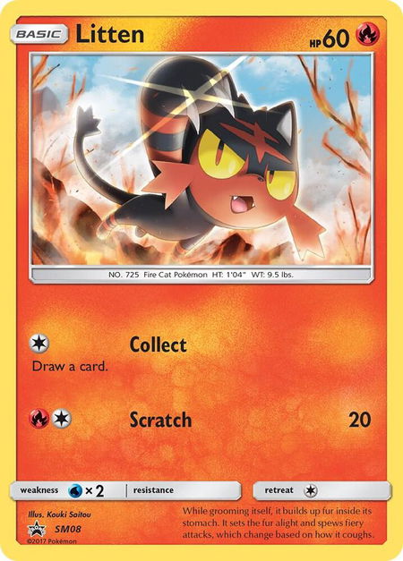 Litten - SM08 - SM Promos Pokémon trading card