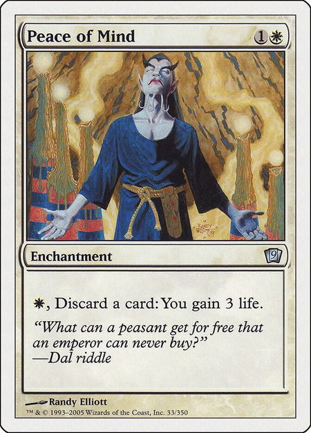Peace of Mind - 9th Edition Magic: The Gathering trading card