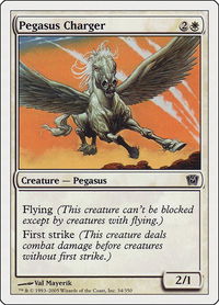 Pegasus Charger - 9th Edition (9ED) #34 - Common Magic: The Gathering Trading Card
