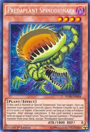 Predaplant Spinodionaea trading card from Fusion Enforcers Predaplant Spinodionaea - Fusion Enforcers YuGiOh trading card