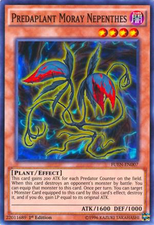 Predaplant Moray Nepenthes trading card from Fusion Enforcers Predaplant Moray Nepenthes - Fusion Enforcers YuGiOh trading card