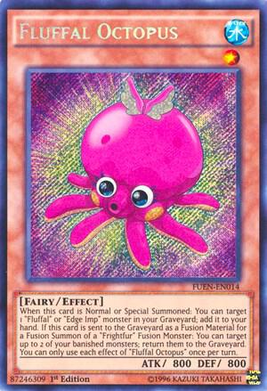 Fluffal Octopus trading card from Fusion Enforcers Fluffal Octopus - Fusion Enforcers YuGiOh trading card