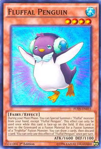 Fluffal Penguin - Fusion Enforcers (FUEN) #FUEN-EN015 - Super Rare YuGiOh Trading Card