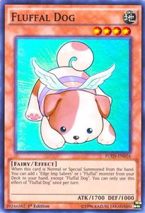 Fluffal Dog - Fusion Enforcers (FUEN) #FUEN-EN016 - Super Rare YuGiOh Trading Card