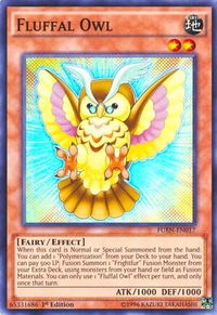 Fluffal Owl - Fusion Enforcers (FUEN) #FUEN-EN017 - Super Rare YuGiOh Trading Card