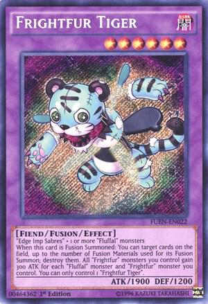 Frightfur Tiger trading card from Fusion Enforcers Frightfur Tiger - Fusion Enforcers YuGiOh trading card