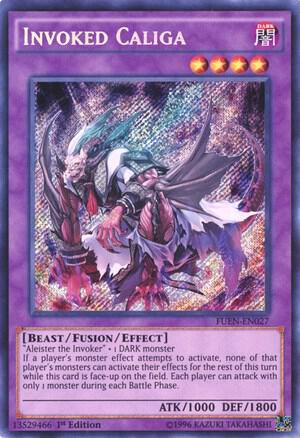 Invoked Caliga - Fusion Enforcers YuGiOh trading card