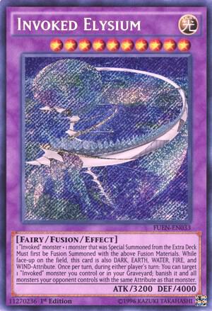Invoked Elysium - Fusion Enforcers YuGiOh trading card