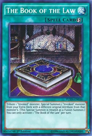 The Book of the Law - Fusion Enforcers YuGiOh trading card