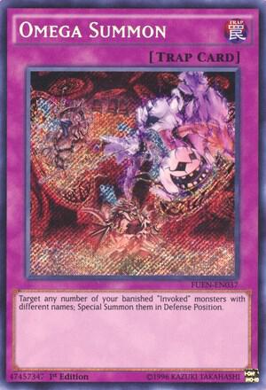 Omega Summon trading card from Fusion Enforcers Omega Summon - Fusion Enforcers YuGiOh trading card