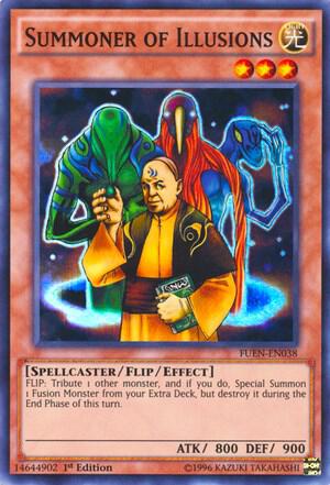 Summoner of Illusions trading card from Fusion Enforcers Summoner of Illusions - Fusion Enforcers YuGiOh trading card