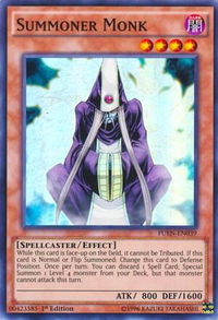 Summoner Monk - Fusion Enforcers (FUEN) #FUEN-EN039 - Super Rare YuGiOh Trading Card