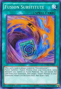 Fusion Substitute - Fusion Enforcers (FUEN) #FUEN-EN041 - Super Rare YuGiOh Trading Card