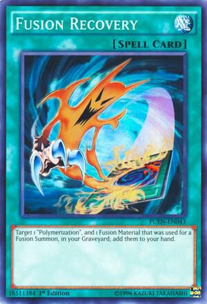 Fusion Recovery trading card from Fusion Enforcers Fusion Recovery - Fusion Enforcers YuGiOh trading card