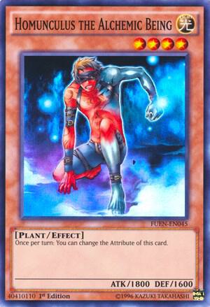 Homunculus the Alchemic Being trading card from Fusion Enforcers Homunculus the Alchemic Being - Fusion Enforcers YuGiOh trading card