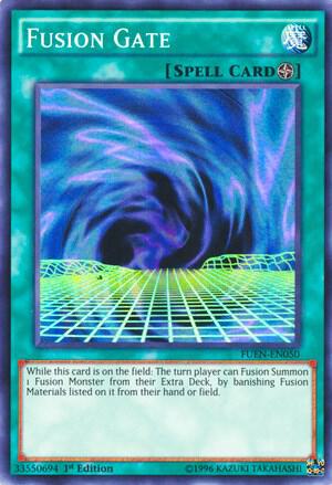 Fusion Gate trading card from Fusion Enforcers Fusion Gate - Fusion Enforcers YuGiOh trading card