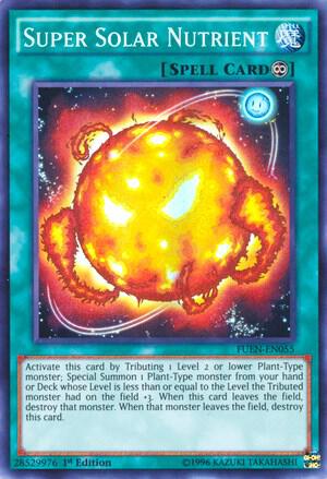 Super Solar Nutrient - Fusion Enforcers YuGiOh trading card