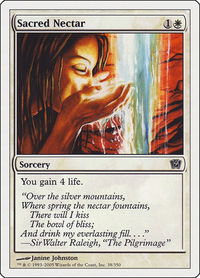 Sacred Nectar - 9th Edition (9ED) #38 - Common Magic: The Gathering Trading Card