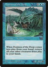 Denizen of the Deep - Portal Second Age (P02) #35 - Rare Magic: The Gathering Trading Card