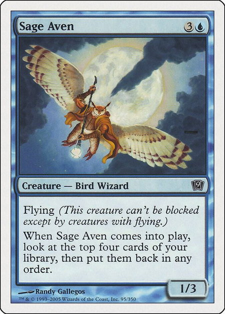 Sage Aven - 9th Edition Magic: The Gathering trading card