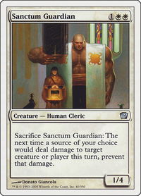 Sanctum Guardian - 9th Edition (9ED) #40 - Uncommon Magic: The Gathering Trading Card