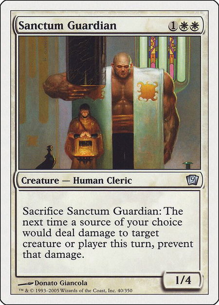 Sanctum Guardian - 9th Edition Magic: The Gathering trading card