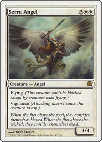 Serra Angel - 9th Edition (9ED) #43 - Rare Magic: The Gathering Trading Card