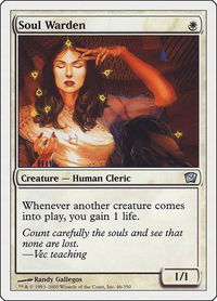 Soul Warden - 9th Edition (9ED) #46 - Uncommon Magic: The Gathering Trading Card