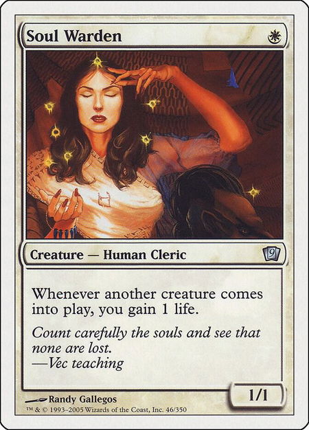 Soul Warden - 9th Edition Magic: The Gathering trading card