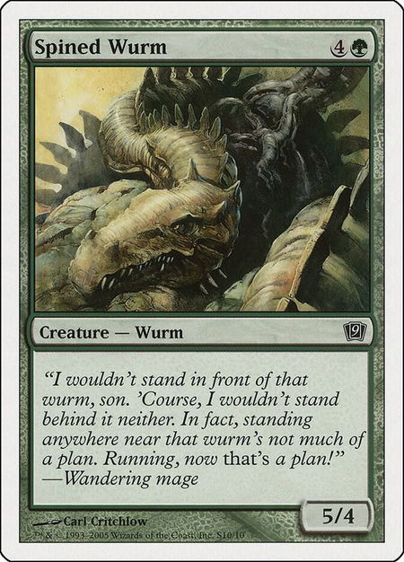 Spined Wurm - 9th Edition Magic: The Gathering trading card