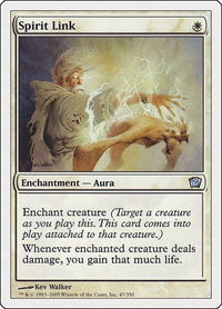 Spirit Link - 9th Edition (9ED) #47 - Uncommon Magic: The Gathering Trading Card