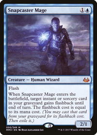 Snapcaster Mage - Modern Masters 2017 (MM3) #50 - Mythic Magic: The Gathering Trading Card
