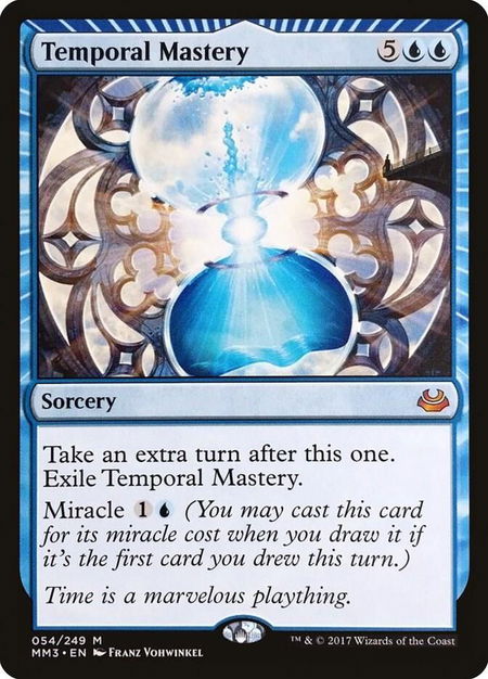 Temporal Mastery trading card from Modern Masters 2017 Temporal Mastery - Modern Masters 2017 Magic: The Gathering trading card
