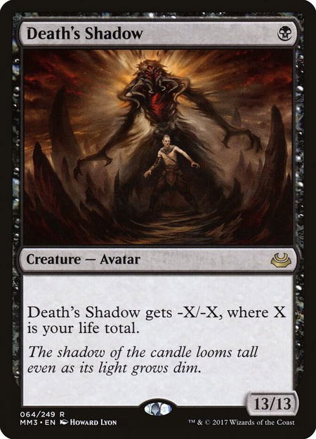 Death's Shadow - Modern Masters 2017 Magic: The Gathering trading card