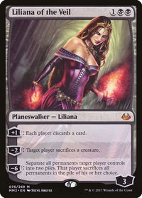 Liliana of the Veil - Modern Masters 2017 (MM3) #76 - Mythic Magic: The Gathering Trading Card