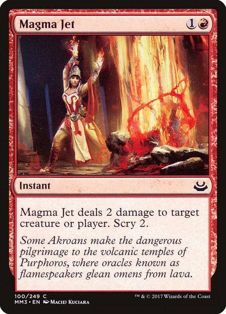 Magma Jet - Modern Masters 2017 Magic: The Gathering trading card