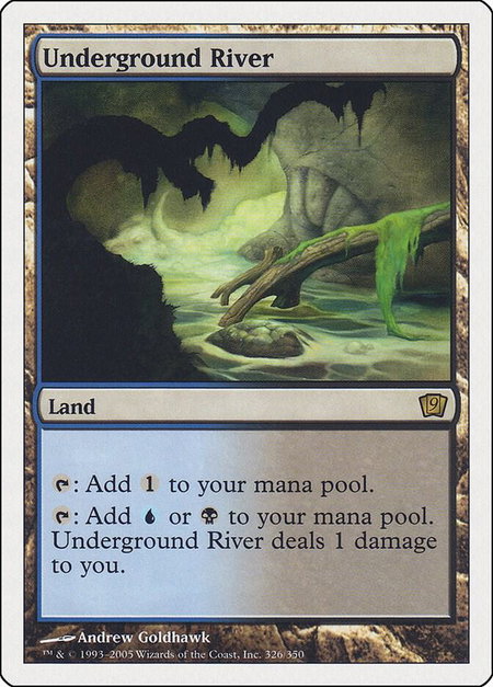 Underground River - 9th Edition Magic: The Gathering trading card