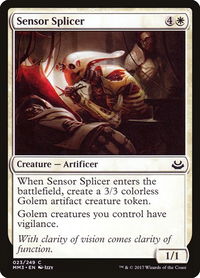 Sensor Splicer - Modern Masters 2017 (MM3) #23 - Common Magic: The Gathering Trading Card