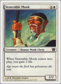 Venerable Monk - 9th Edition (9ED) #51 - Common Magic: The Gathering Trading Card
